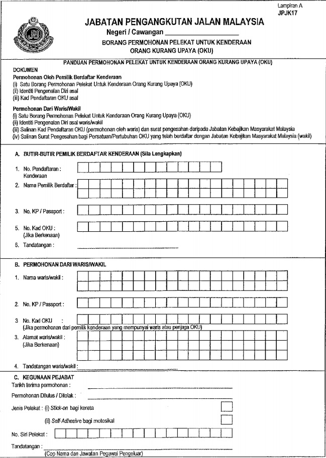 OKU Sticker For Vehicles: A Guide To Obtaining Them For ...