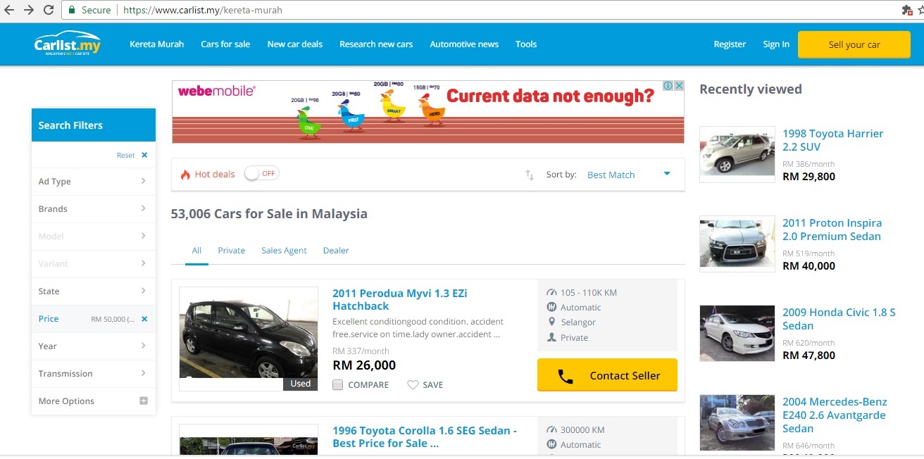 Jom Beli Kereta Murah di Carlist.my - Buying Guide 