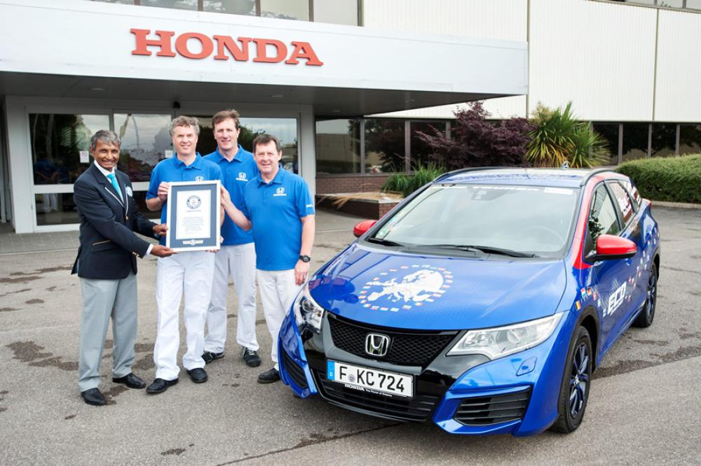 Honda Civic Tourer Circles Europe In 13 500km Drive Sets New Fuel
