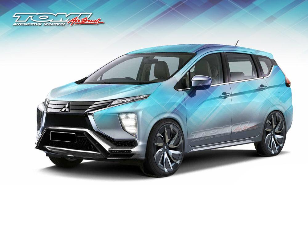 Mitsubishi Xpander Dimodifikasi a la Tomi Airbrush Mitsubishi Xpander Dimodifikasi a la Tomi Airbrush