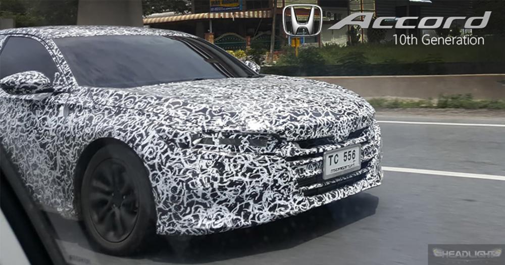 Spyshot All New Tenth Generation Honda Accord Seen In Thailand