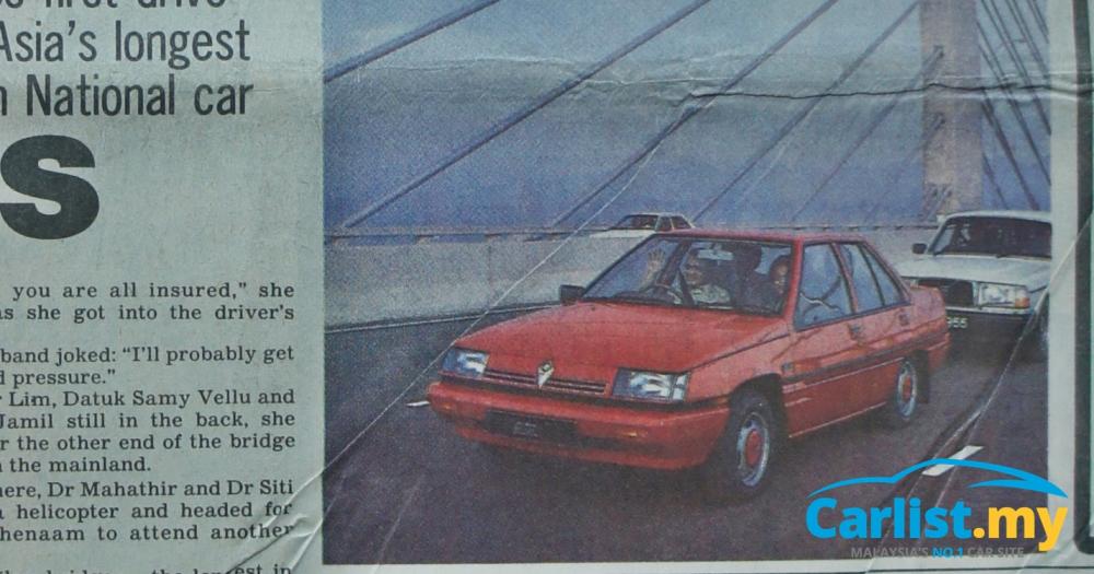 When Tun Dr. Mahathir Drove A Proton Saga Across The Newly 