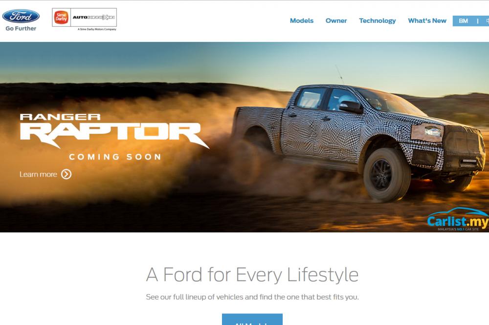 Ford Ranger Raptor Teased On SDAC's Website, Malaysia 