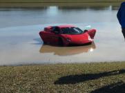 Lamborghini Nyemplung di Empang