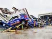 Ratusan Mobil Baru Hancur Dihantam Puting Beliung