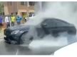 Konyol, Pengemudi Amatiran Bikin Supercar ini Terbakar Saat Lakukan Burnout